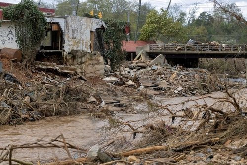 Photo of hurricane damage