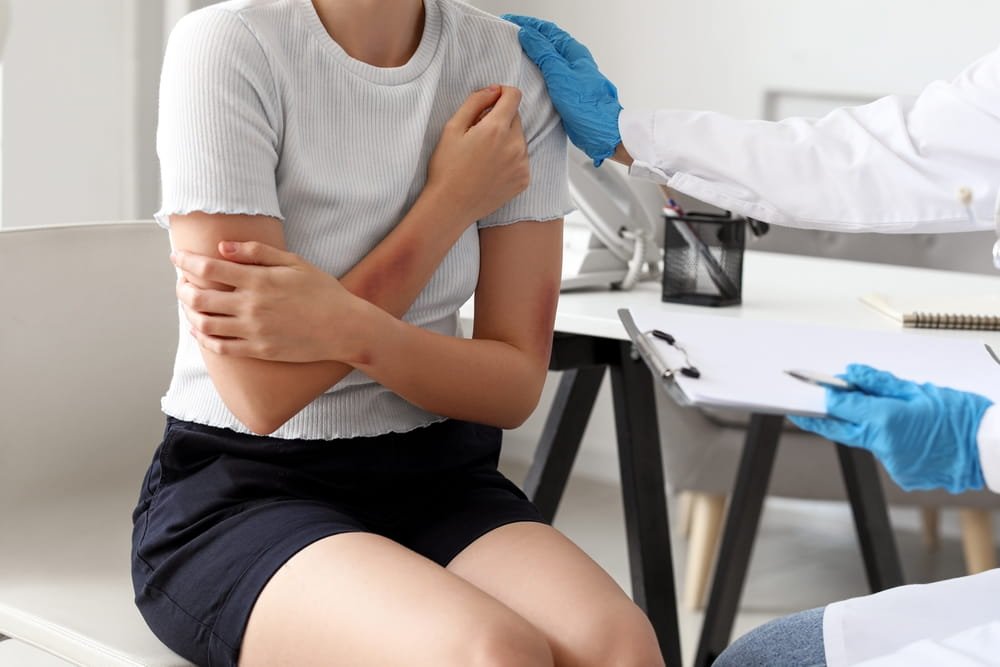 Patient undergoing medical evaluation during a potential Florida medical negligence investigation