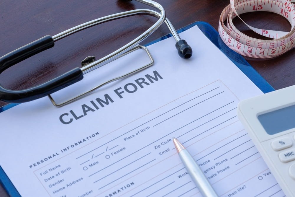 Formulario relacionado con una reclamación por negligencia médica en Florida